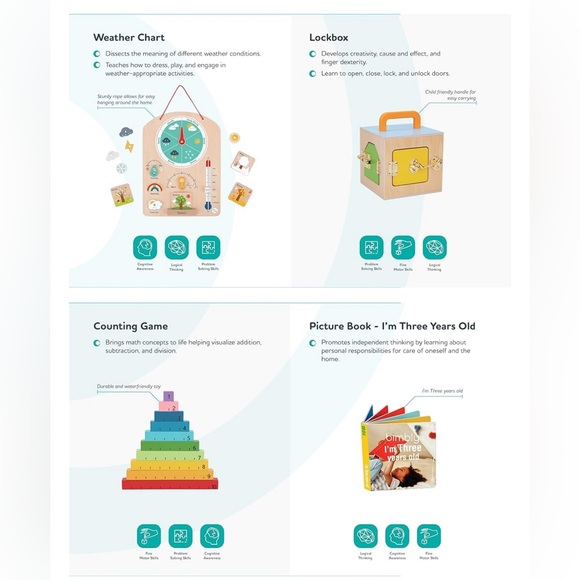 EarlyLearningToyBundle6in1 Box EducationalMontessoriPlaySetWooden Toddler🧒🏻Toy - Picture 10 of 10